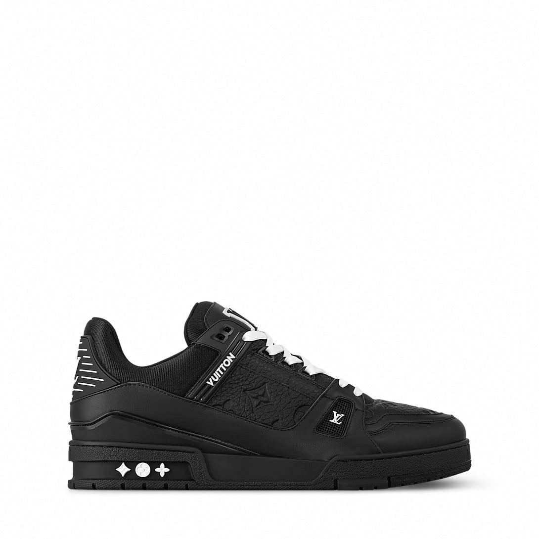 Contrast-Lace Embossed LV Trainer