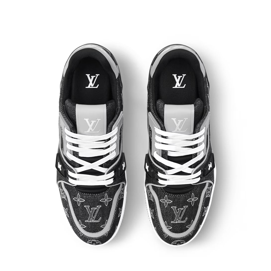 Graphite Monogram Denim LV Trainer