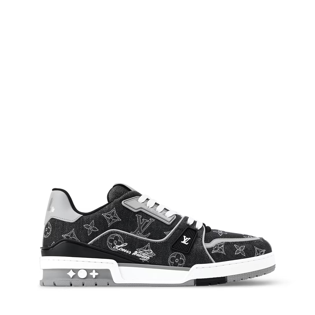 Graphite Monogram Denim LV Trainer