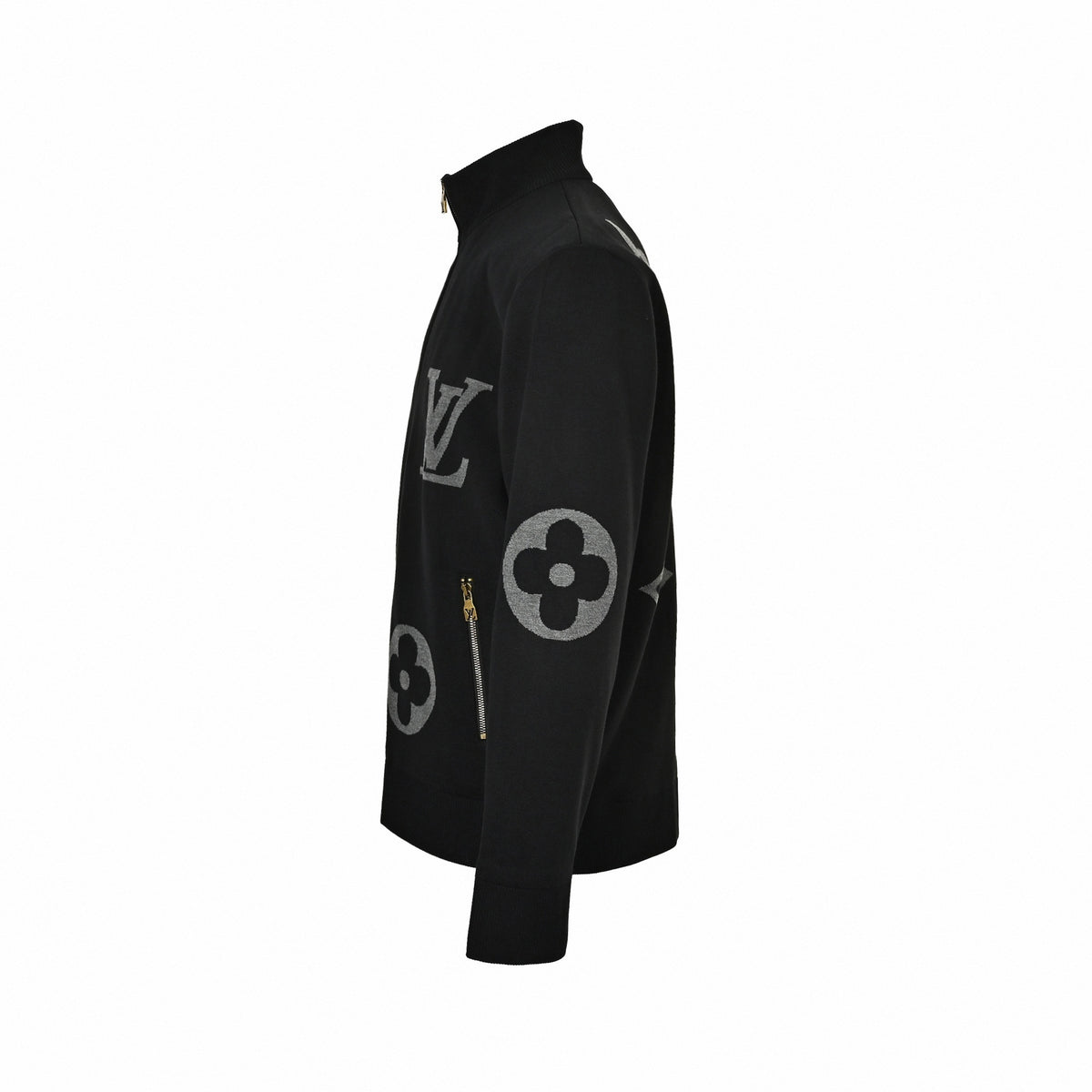 Giant Monogram Full-Zip Knit Jacket